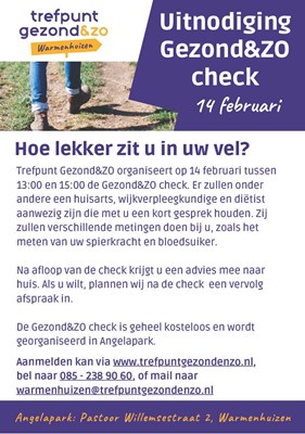 Flyer Gezond & Zo Check